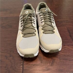 On Men’s Cloud 5 Shoes. Khaki and Olive